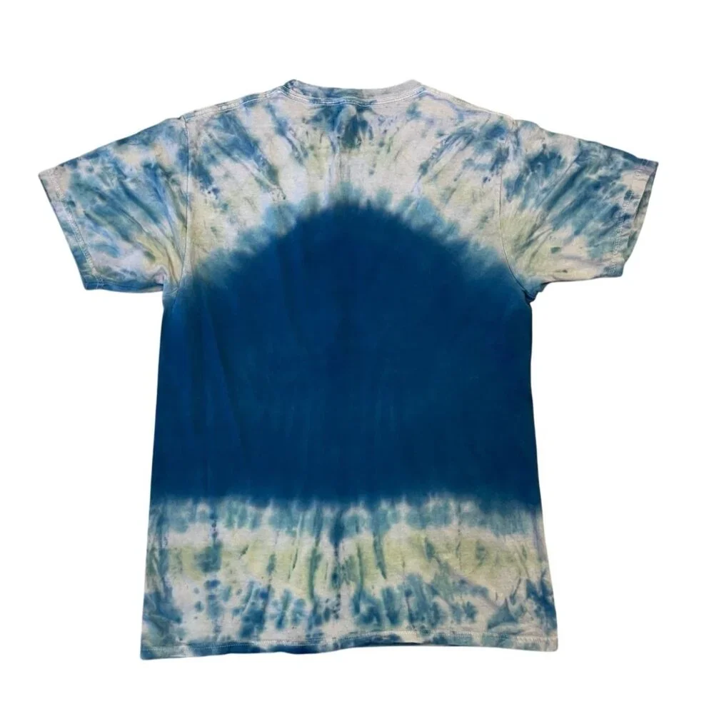 Scream Movie Poster Tie-Dye Graphic T-Shirt - Blue & Grey - Size Small Ghostface - Picture 5 of 6